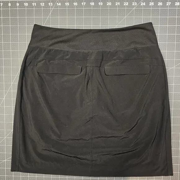 Athleta Soho Skort 6 Tall Black Yoga Golf Tennis Hike Preppy Stretch Athliesure - Picture 4 of 8